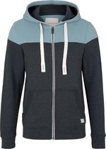 TOM TAILOR colorblock zipper jacket Heren Trui - Maat L