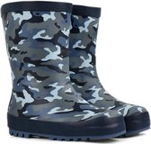 FashionBootZ regenlaarsjes met camo print blauw-35.5