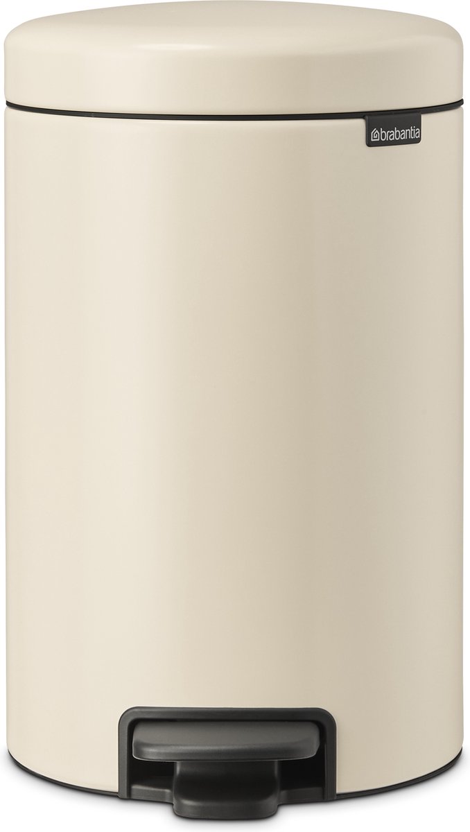 Goedkoopste Brabantia NewIcon Prullenbak - 12 liter - Soft Beige