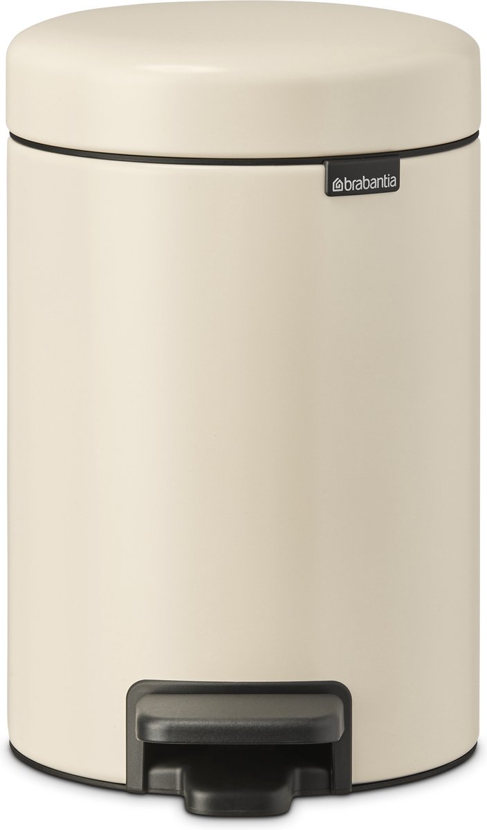 Goedkoopste Brabantia NewIcon Prullenbak - 3 liter - Soft Beige