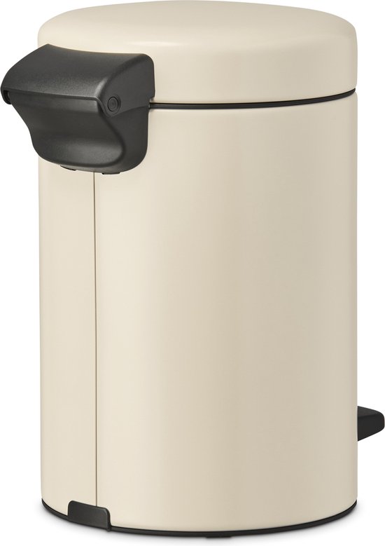 Brabantia NewIcon Prullenbak - 3 liter - Badkamer - Soft Beige