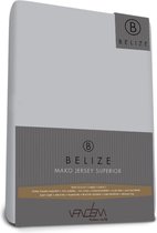 Van Dem - Belize  - Topper Mako Jersey 200 x 220 cm zilvergrijs