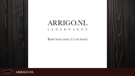 Ceinture de pantalon unisexe Arrigo Casual / Classique Rouge 115 cm