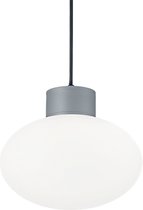 Ideal Lux Clio - Hanglamp Modern - Grijs - H:100.5cm   - E27 - Voor Binnen - Aluminium - Hanglampen -  Woonkamer -  Slaapkamer - Eetkamer