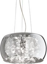 Ideal Lux Audi-80 - Hanglamp Modern - Zwart - H:235cm   - G9 - Voor Binnen - Metaal - Hanglampen -  Woonkamer -  Slaapkamer - Eetkamer