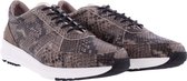 Muoviti  Carla - Sneaker - Taupe - Leer  - Wijdtemaat G - Schoenmaat  38,5