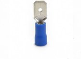 Ohmeron Opschuifcontact/Kabelschoen mannelijk 2,8x0,8mm Blauw - 25 stuks