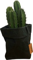 de Zaktus - San Pedro - cactus - paper bag donker grijs - Maat L