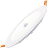 LED Downlight Slim - Frikto Dury - PIR Bewegingssensor 360° - 20W - CCT Aanpasbare Kleur - Inbouw - Rond - Mat Wit - OSRAM LEDs