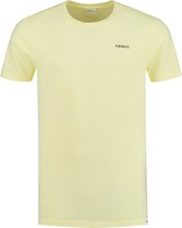 Purewhite -  Heren Regular Fit   T-shirt  - Geel - Maat L