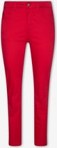 EVIVA - Broek straight fit met hoge taille - rood