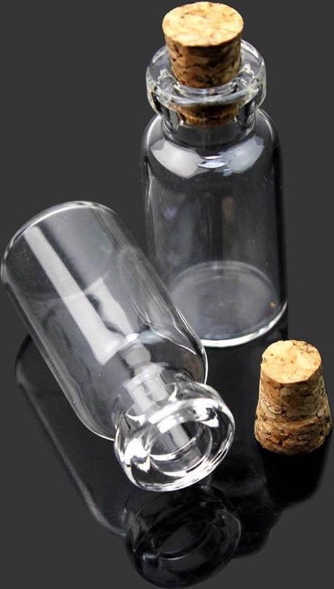 Amajoy 36 x 100 ml kleine flesjes tafeldecoratie, mini-glazen flessen