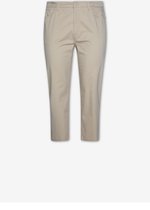 EVIVA - Broek straight fit met hoge taille - beige