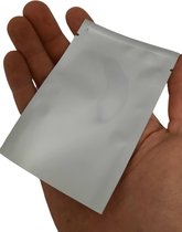 200x Mini sachets sous vide en aluminium - Sacs d'emballage 120 x 80 mm - 200 pièces argent fermeture permanente sachets ziplock sachets Grip Seal
