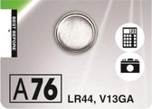 GP Batterij LR44/A76 - Knoopcel - 1,5 Volt - Alkaline - LR 44 Batterijen - 1 STUK(S)