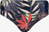 Osaga dames overslag bikinibroekje bloemenprint - Blauw - Maat 42