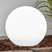 Lindby - solar tuinverlichting - 2 lichts - kunststof - H: 51.5 cm - wit - Inclusief lichtbronnen