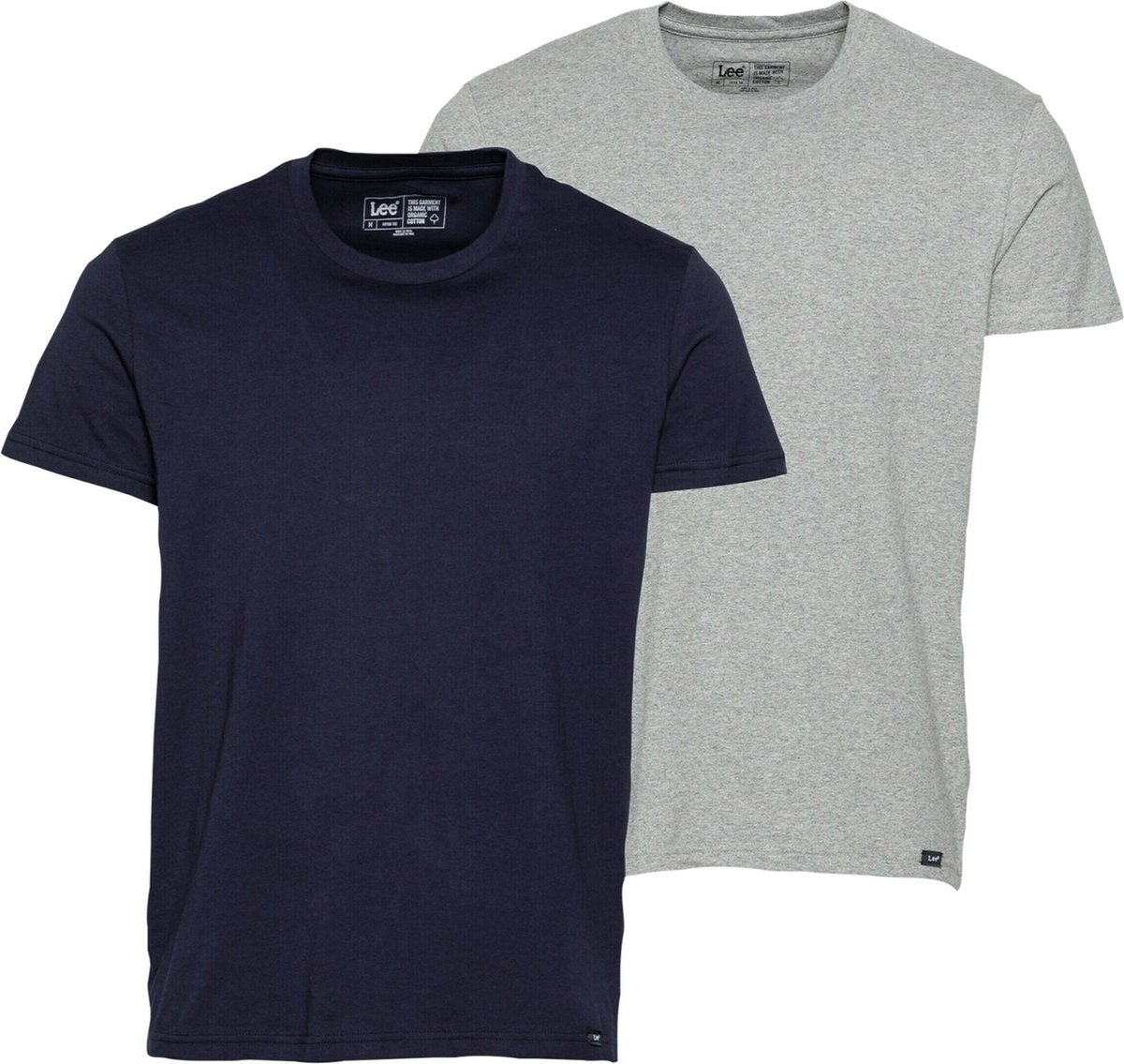 Lee 2 Units T-shirt Met Korte Mouwen XL Man Blauw