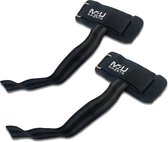 M4U Sports Wrist straps- Lifting grips met anti-slip strap- Padded neopreen lifting straps - Wrist wraps- Deadlift- Inclusief draagtas-