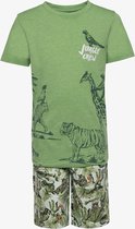 TwoDay tweedelige jongens set met jungle print - Groen - Maat 158/164