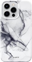 Laut Huex Ink natuursteen hoesje voor iPhone 13 Pro Max - wit