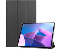 Just in Case tablet Hoes geschikt voor Lenovo Tab P12 Pro - TriFold Bookcase - Zwart