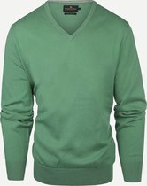 Steppin' Out Mannen Trui Cotton Cashmere Vneck Groen Katoen Maat: M