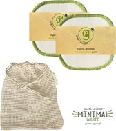 green-goose® 10 stuks XL Wasbare Make-up Pads - Herbruikbare Wattenschijfjes -  Duurzame Wattenschijven - Zero Waste Producten - Zero Waste Project - Duurzaam - Afschminkpads