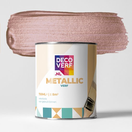Indringing Veel Sjah Decoverf metallic verf rosé, 750ml | bol.com