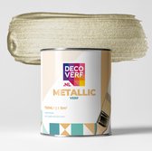 Decoverf metallic verf pistache zilver, 750ml