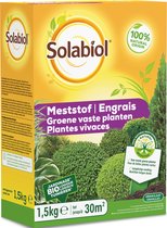 Solabiol Meststof voor Groene Vaste Planten - 1,5 kg - 30% meer Bladeren - Mest voor Planten