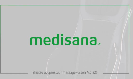 sextant twee weken Discipline Medisana MC 825 Shiatsu-Acupressuur massagekussen | bol.com