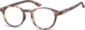 Montana Eyewear MR52F ronde leesbril +1.00 milky tortoise
