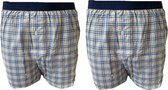 Embrator mannen Boxershorts 2-stuks geruit maat L