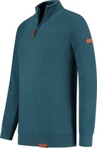 Travelin' Outdoor Jumper Kalix - Herentrui - Dun gebreid - Petrol blauw - Maat M