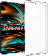 Samsung Galaxy A53 Hoesje - MobyDefend Transparante TPU Gelcase - Volledig Doorzichtig - GSM Hoesje - Telefoonhoesje Geschikt Voor: Samsung Galaxy A53