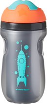Tommee Tippee sippee cup - geïsoleerde - drinkbeker baby dreumes en peuter - vanaf 12 maanden - grijs