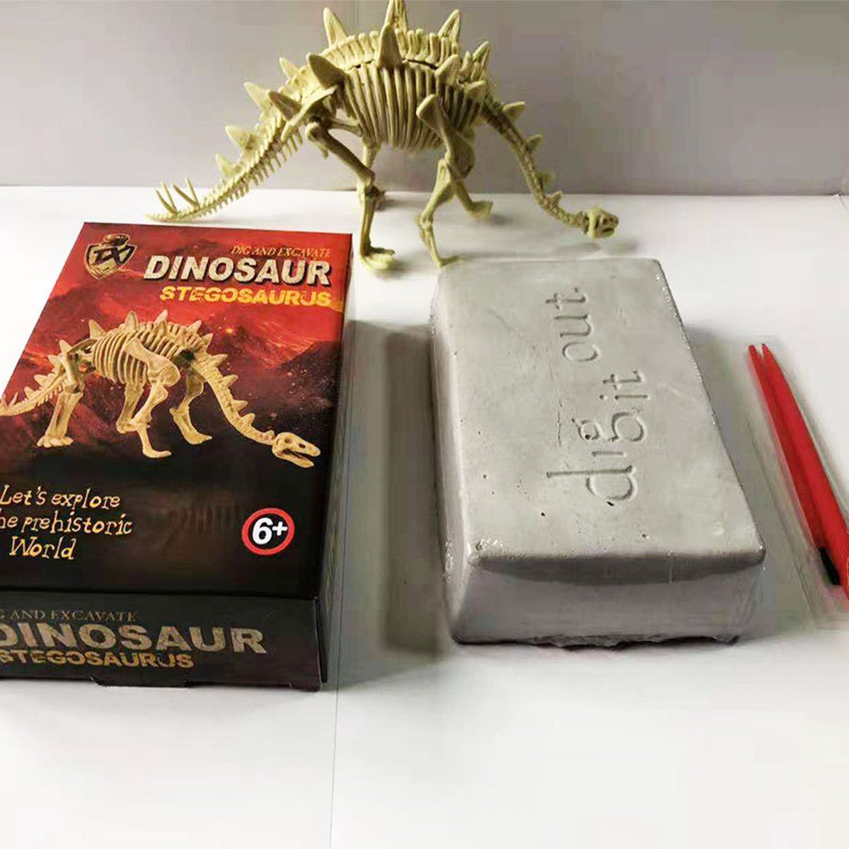 Dinosaurus opgravingsset - Stegosaurus - Speelgoed - Dino fossiel