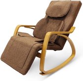 Zizza NL® Massagestoel Lichtbruin - Massage Stoel - Relaxstoel - 66 x 124,5 x 89 cm