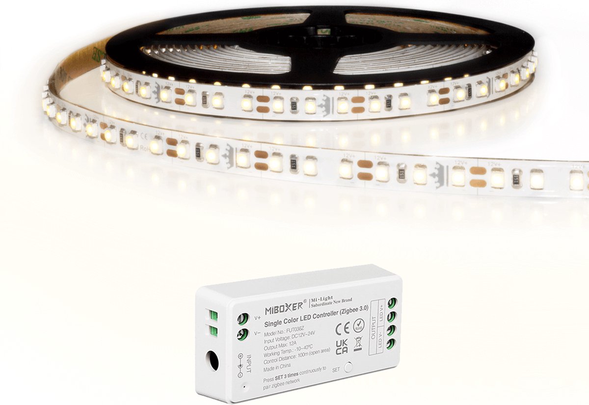 Zigbee led strip - Werkt met de bekende verlichting apps - 9 meter - Helder wit