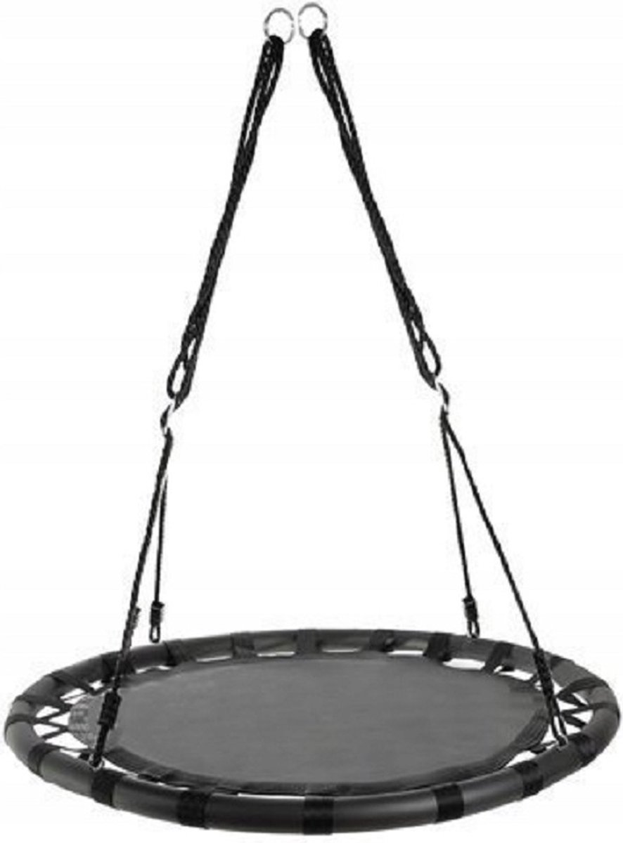 Kruzzel Ooievaarsnest schommel - 100 cm - zwart - max 150 kilo - kinderschommels — afbeelding 15