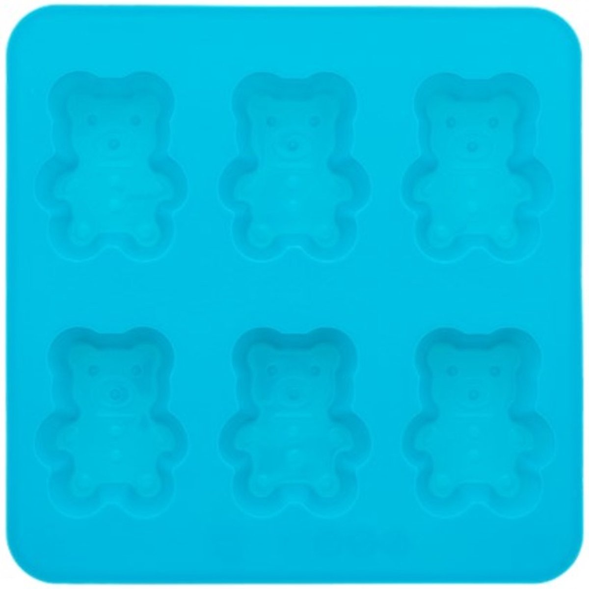 Bakvormpjes Beertjes Madeleine - Blauw - Siliconen - 17 x 17 cm