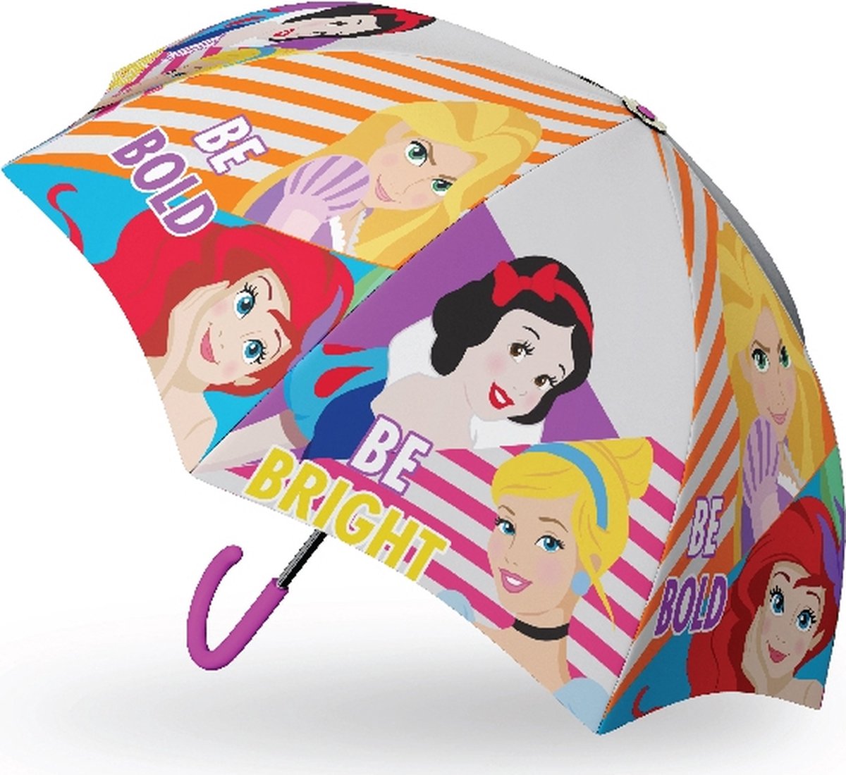 Disney paraplu Be Bold meisjes 38 cm polyester/fiberglass wit