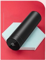 Slimme Thermosfles met LCD temperatuur Display - Curver Isolatiefles 500 ML - Rubber Coating - Dubbelwandige Thermosfles - Thermosbeker - Isoleerfles - Thermoskan - Travel Mug - bi