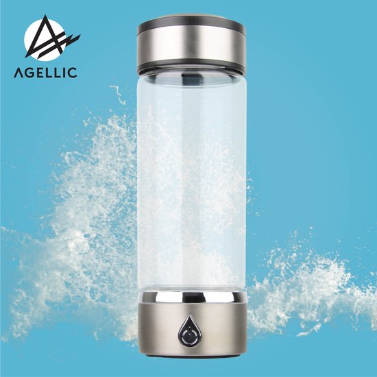 Agellic® Hydrogen Generator Drinking Bottle - Bouteille d'eau - 450ML -  Adoucisseur... | bol.com