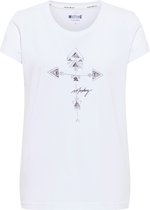 Mustang T-shirt Alina wit dames - maat M