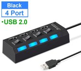 OTRONIC® 4 poorts USB HUB met aan/uit schakelaar en LED indicator