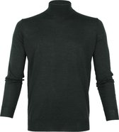 Suitable - Merino Pull Coltrui Donkergroen - L - Modern-fit
