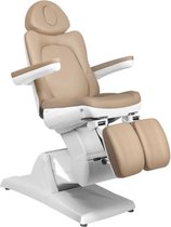 Cosmetische stoel - Elektrische stoel - Leer - Beige - 100x54 cm
