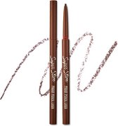 Etude Super Slim Proof Pencil Liner #02 Brown - Bruin Oogpotlood - Watervast - Proof Long Lasting Eyepencil - Korean Cosmetics - K Beauty Make-up - Dun Oogpotlood - Draaipenseel